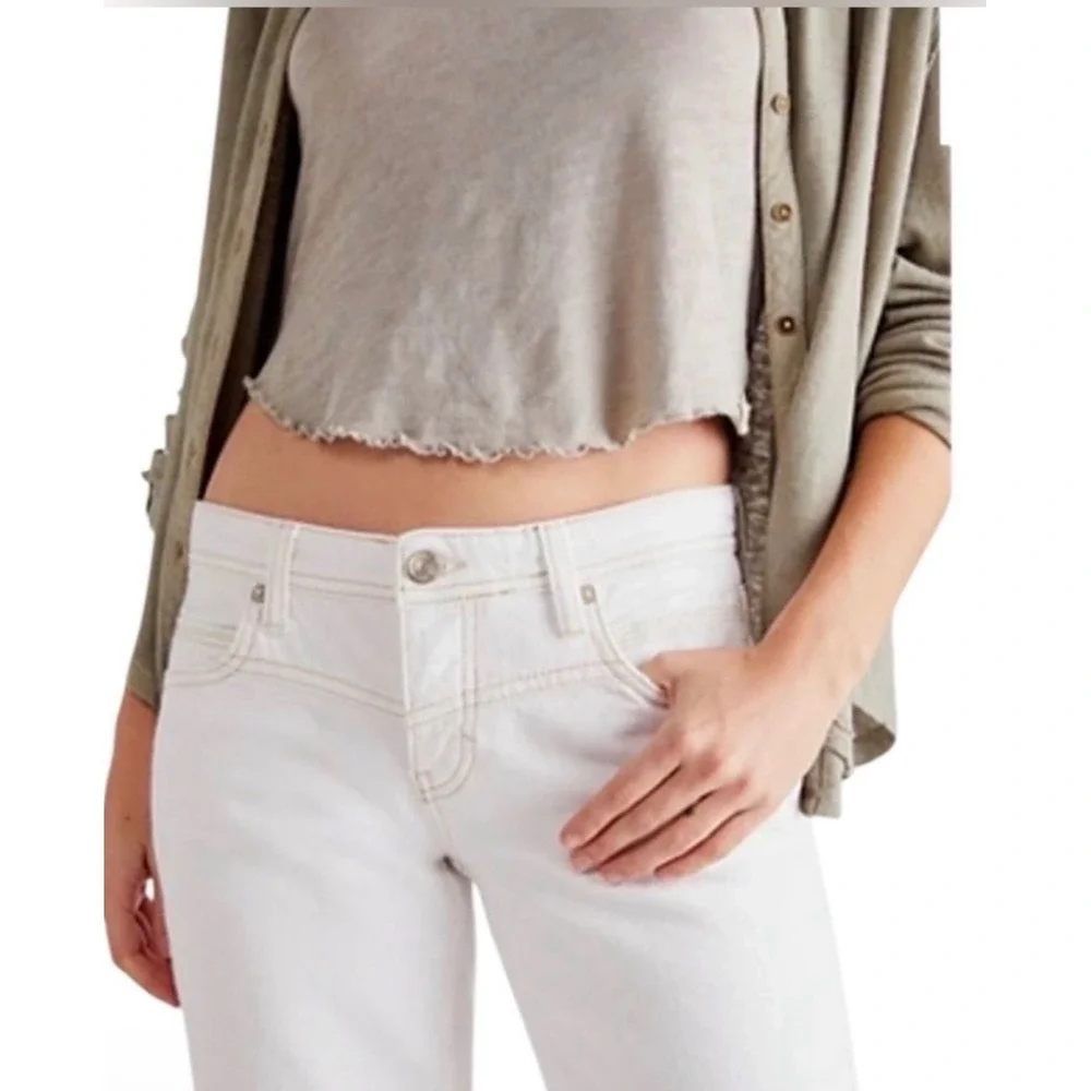 Free People We The Free Women's Shelby Low Rise Boyfriend Jeans Size 30 NWT